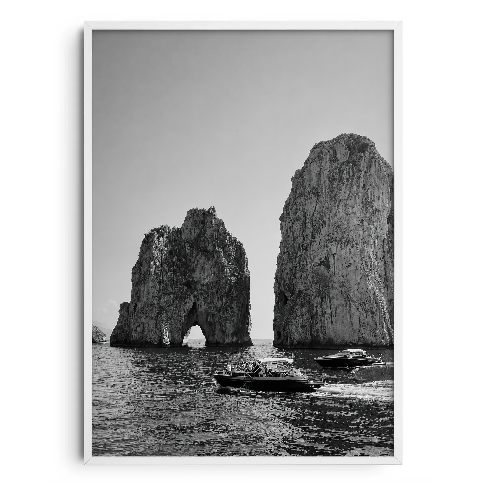 Faraglioni Di Capri Bianco e Nero