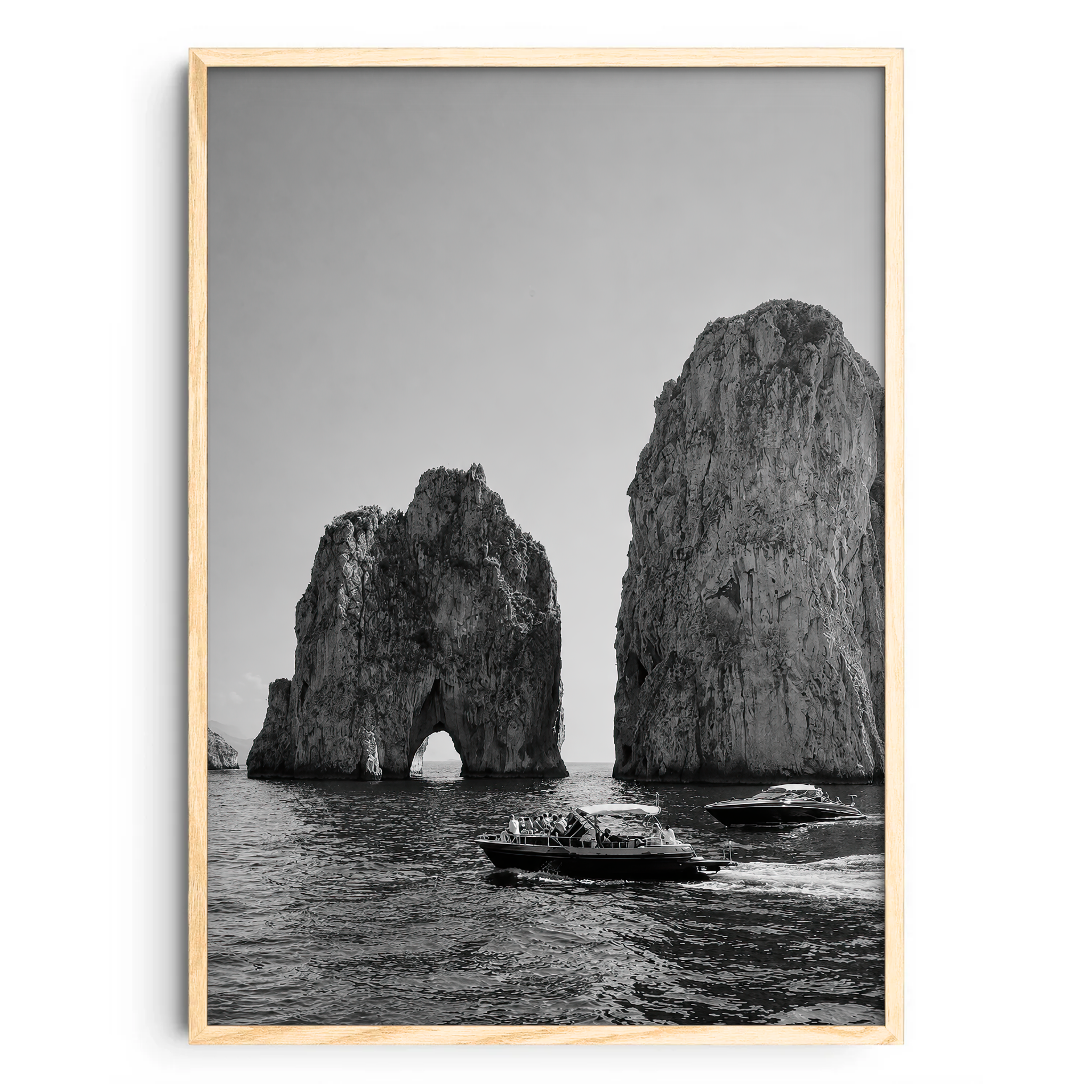 Faraglioni Di Capri Bianco e Nero