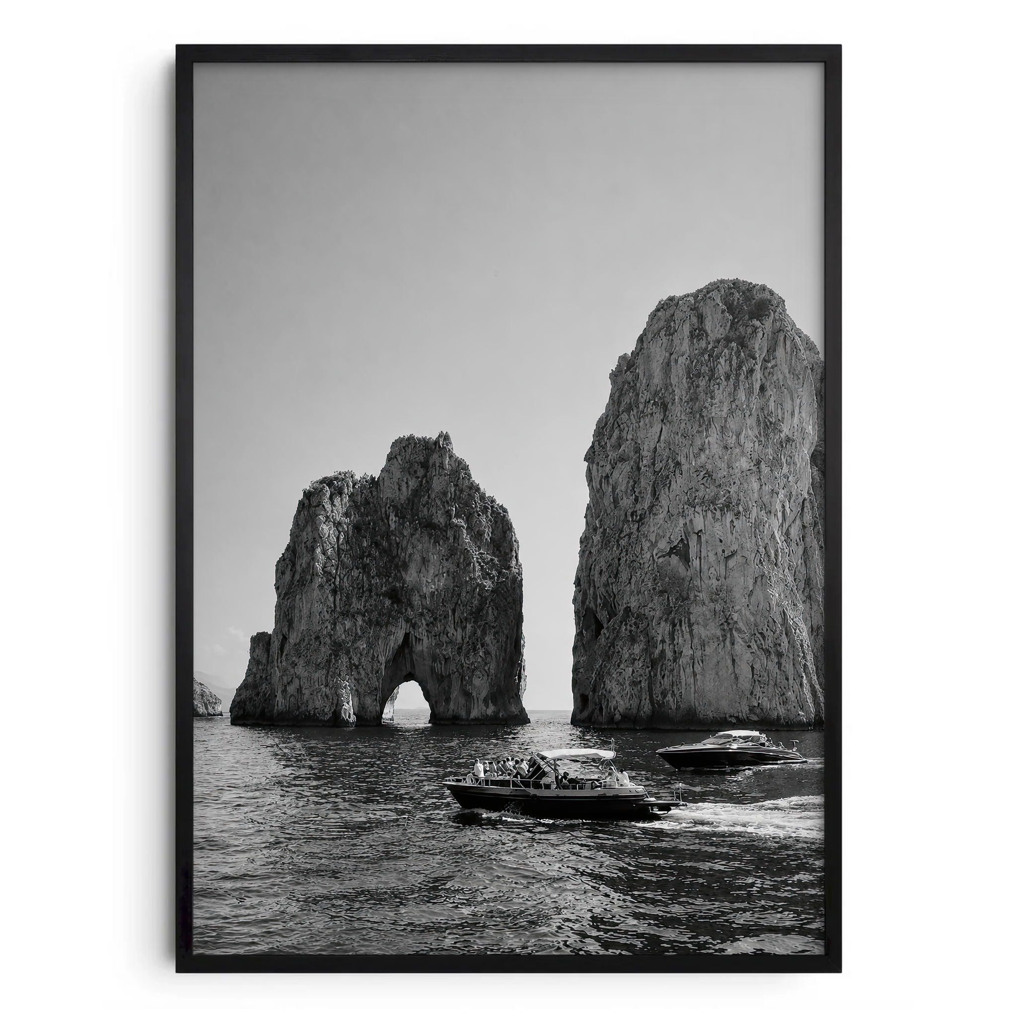 Faraglioni Di Capri Bianco e Nero